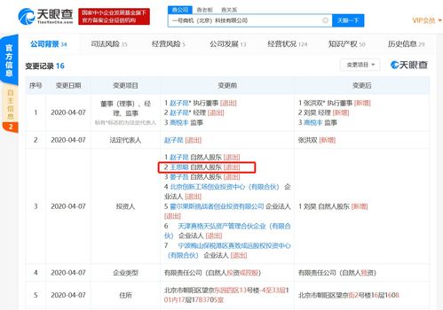 王思聰退出商機去哪兒app股東，此前持股20%并涉足餐飲管理